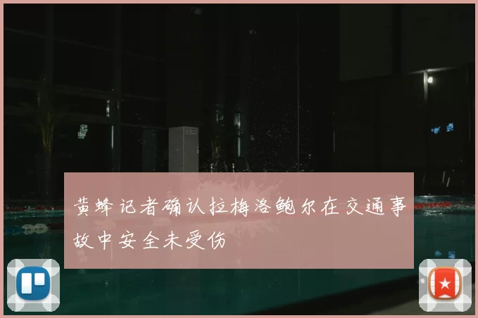 黄蜂记者确认拉梅洛鲍尔在交通事故中安全未受伤