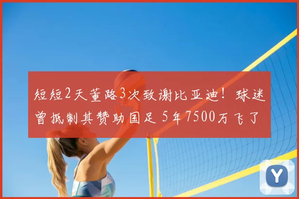 短短2天董路3次致谢比亚迪！球迷曾抵制其赞助国足 5年7500万飞了